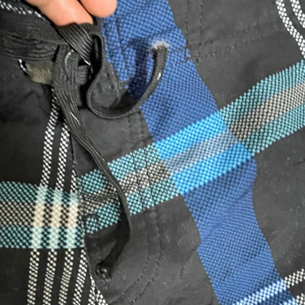 O'Neill‎ Board Shorts Mens 42 Blue Superfreak Plaid Houndstooth Zip Pocket